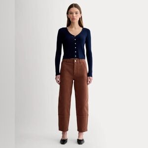 Everlane The Utility Barrel Pant in Rosewood Size: 4, NWT